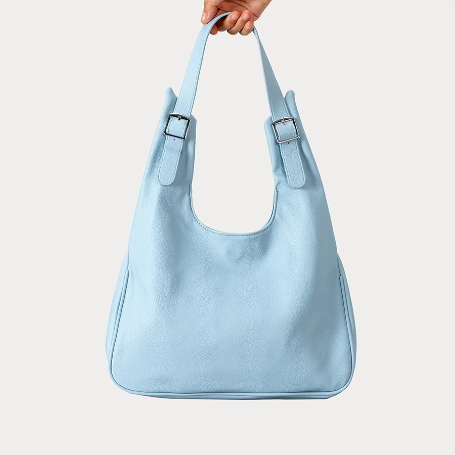 

Simple Large Capacity Tote Bag Designer Women Handbags Luxury Soft Pu Leather Shoulder Bags Casaul Hobos Underarm Bag 2025