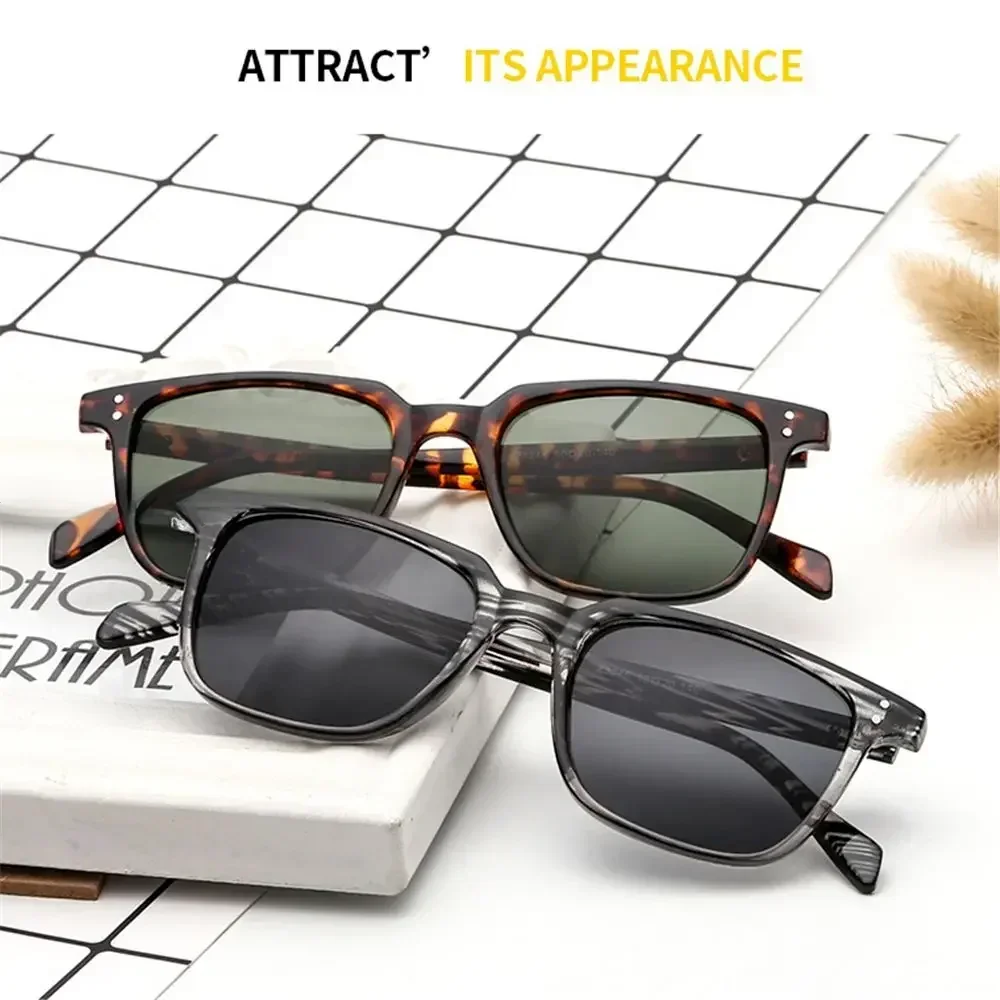 

2024, модные квадратные солнцезащитные очки для водителя, мужские винтажные оттенки, мужские солнцезащитные очки, брендовый дизайн, зеркало в стиле ретро, Oculos De Sol Masculino