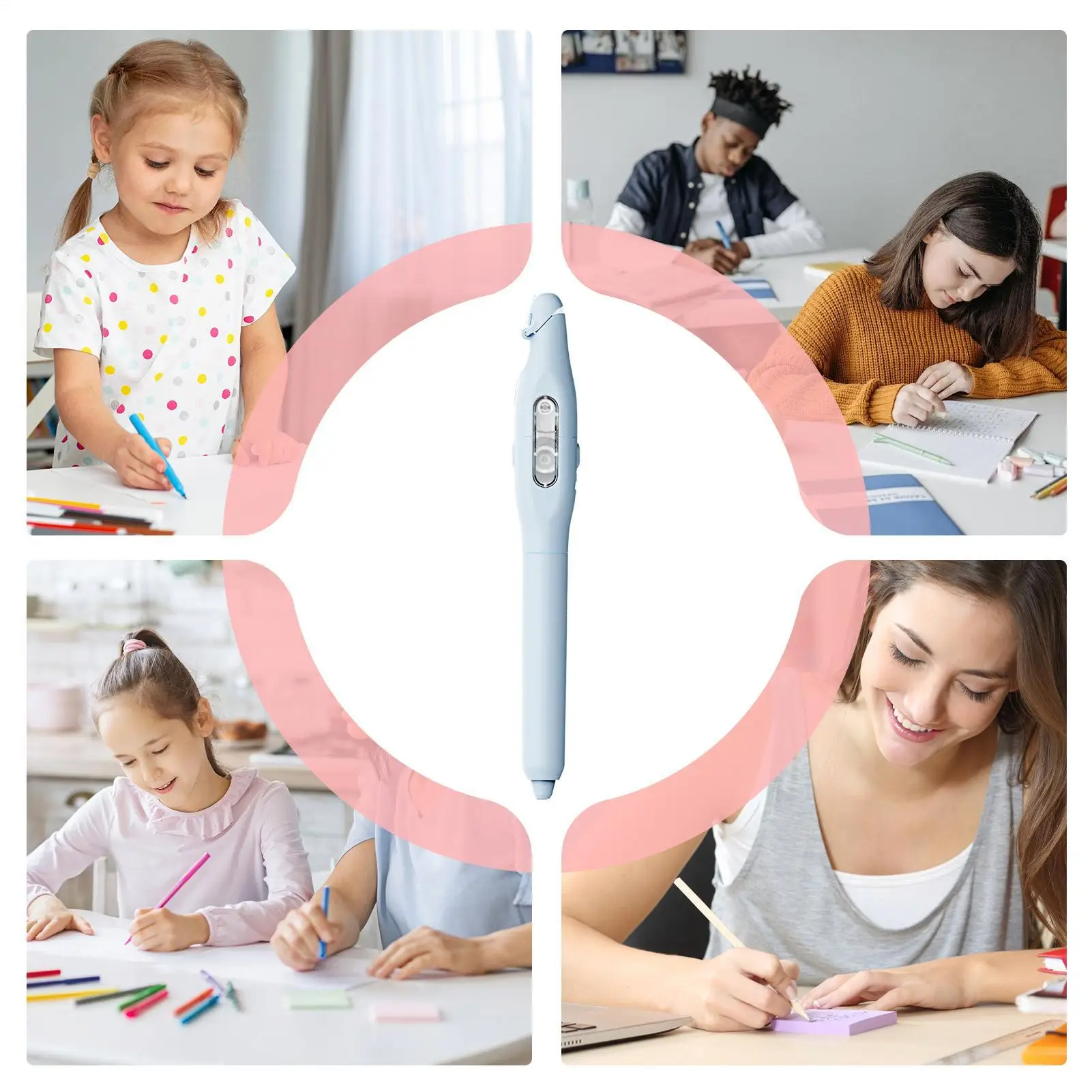Gel Pens Double Side School Markers Journaling Pens With Correction Tape For Home Workplace School College Classroom Dorm