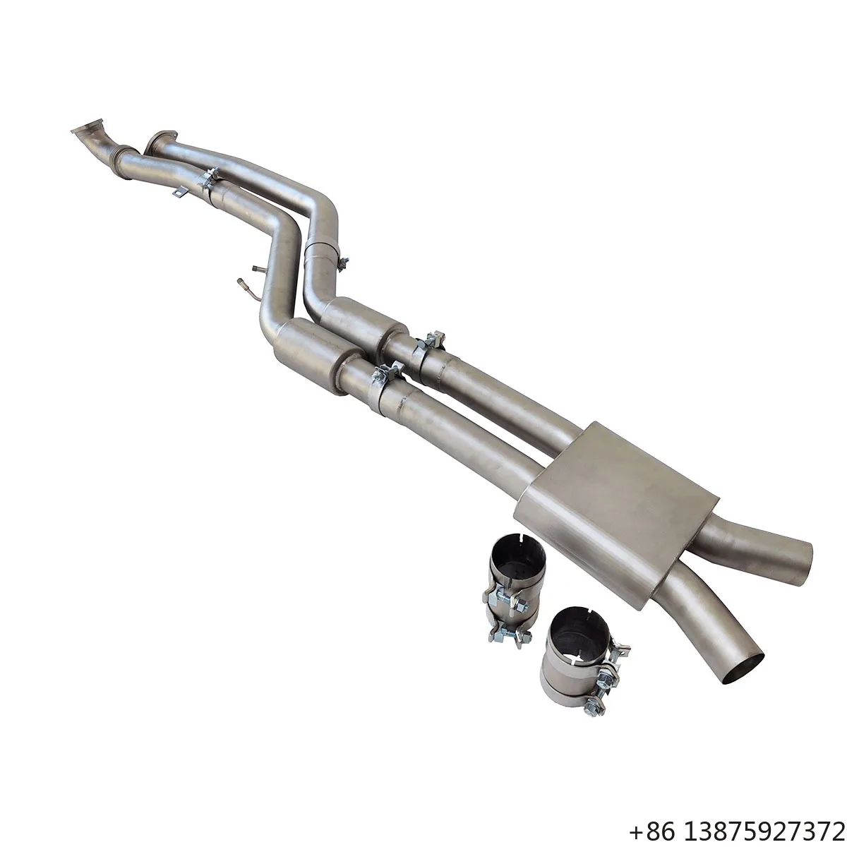 

For G80 G82 M3 M4 GT4 Style T304 Stainless Steel Muffler Midpipe Ecnal Product