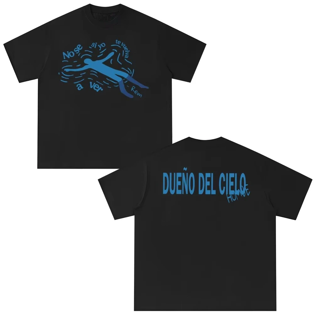 Camisetas Dueno Del Cielo World Tour 2026 Merch Singer Humbe para hombre y mujer, camiseta informal, camisetas de algodón puro a la moda Vintage y2k