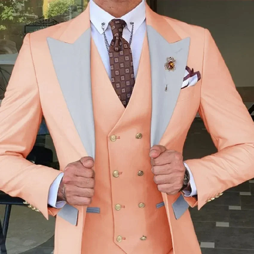 2024 borgonha fino ajuste ternos de casamento masculino personalizado noivo moda inteligente conjunto de negócios smoking trajes elegante para hombres 3 peça