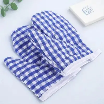 

2pcs Kids Oven Mitts Heat Resistant Microwave Gloves Thick Insulated Kitchen Cooking Gloves For Children Anti-Scald