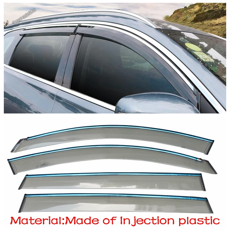 Car Side Window Rain Eyebrow Dedicated Sun Guard Cover Rainshield Fit For Chery Tiggo 8 & 8 Pro 2020 - 2022 Exterior Accessories