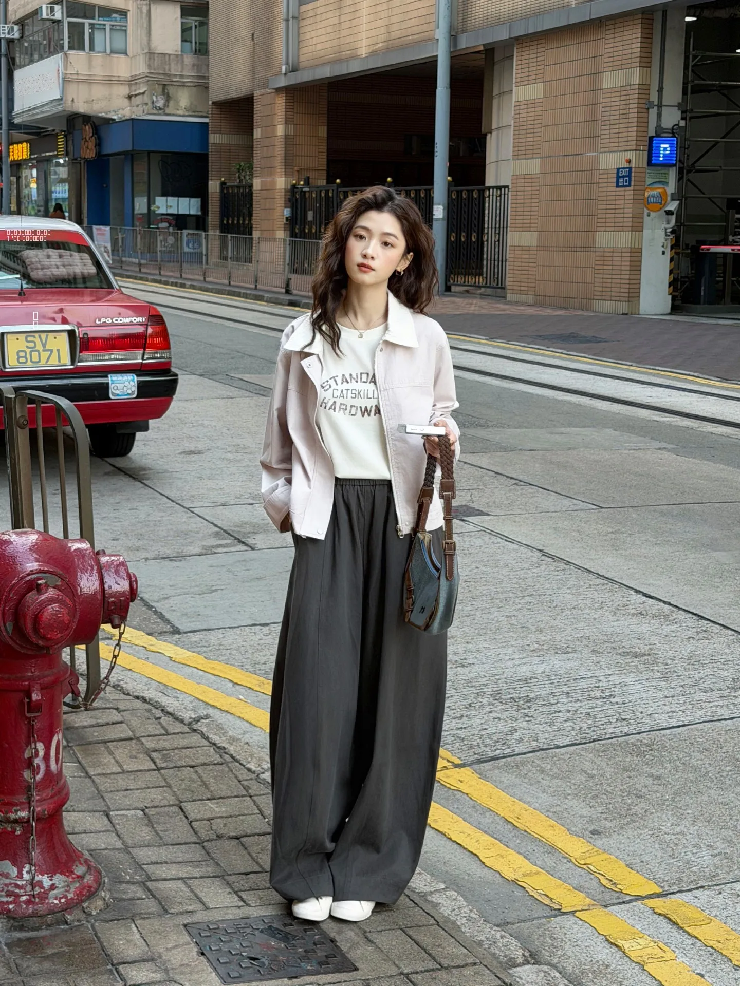 

ey Loose Casual Pants Elastic Waist Vintage Sle Spring New Arrival Versatile Comfortable Bend Knife Pants SuMian