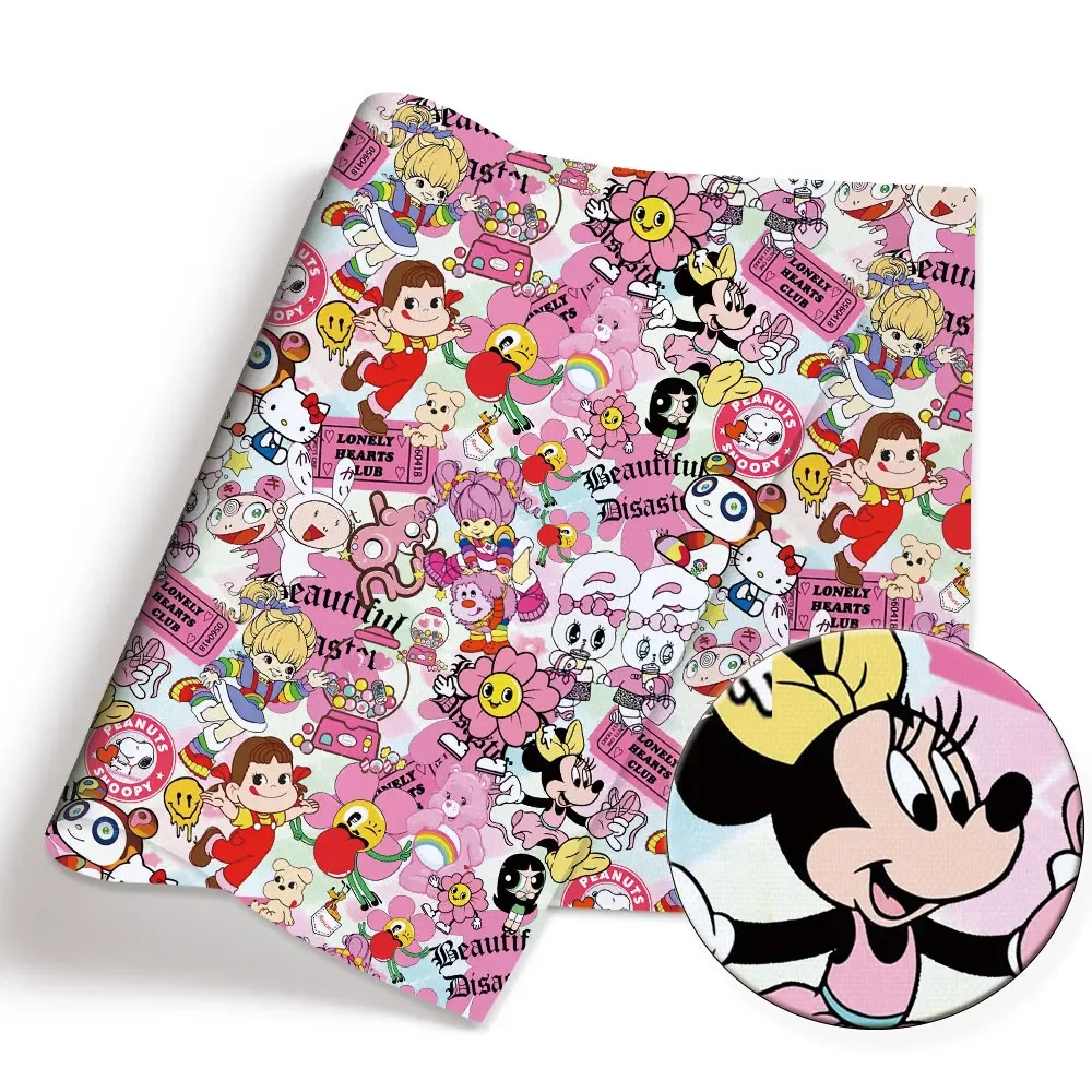 폴리 에스터 코 튼 만화 패브릭 140*50cm 수 제 바느질 패치 워크 퀼트 아기 드레스 홈 시트 인쇄 패브릭 바느질 어린이