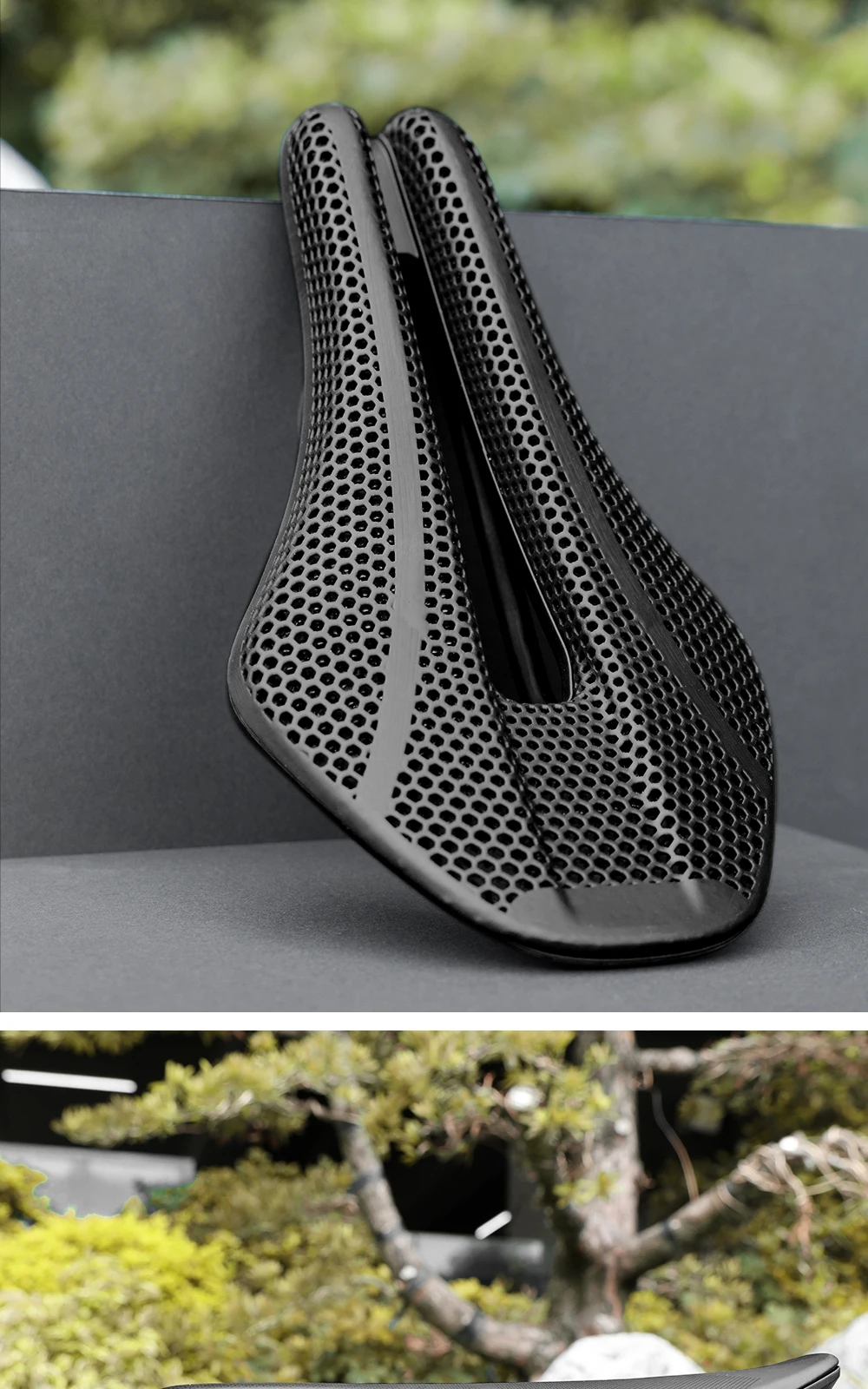 RYET 3D-Gedruckter 167g/199g TT-Sattel, 242x133mm Carbonfaser-Schiene Kurznasen-Aero-Design für Zeitfahr- und Triathlon-Fahrradteile – Detail 16