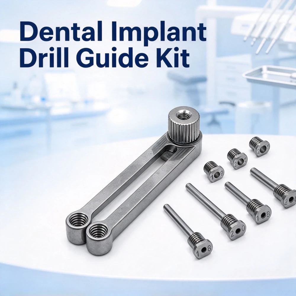 Dental Implant Drill Guide Kit Parallel Placement Tool with Depth Control for Multi Implant Precision Dental Lab Supplies Tools