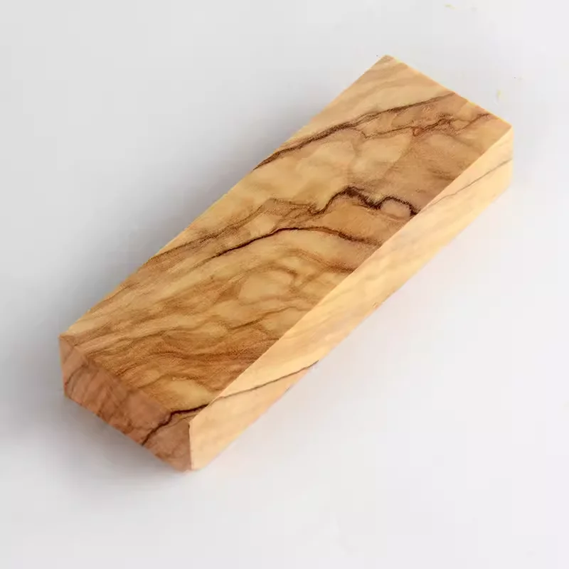 2pcs/lot 128X32X27MM 120X40X10MM 120X40X8MM Olive Natural Solid Wood Log Board For Knife Handle Scales DIY Making Material