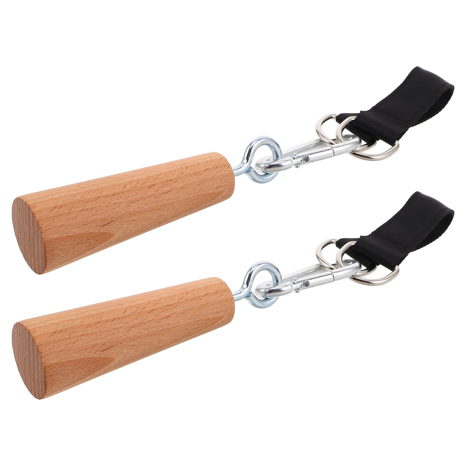 

1Pair Pull Up Assistance Handle Grip Wood Strength Training Band for Core Stability Wrist Gym Workout Pull Up Band