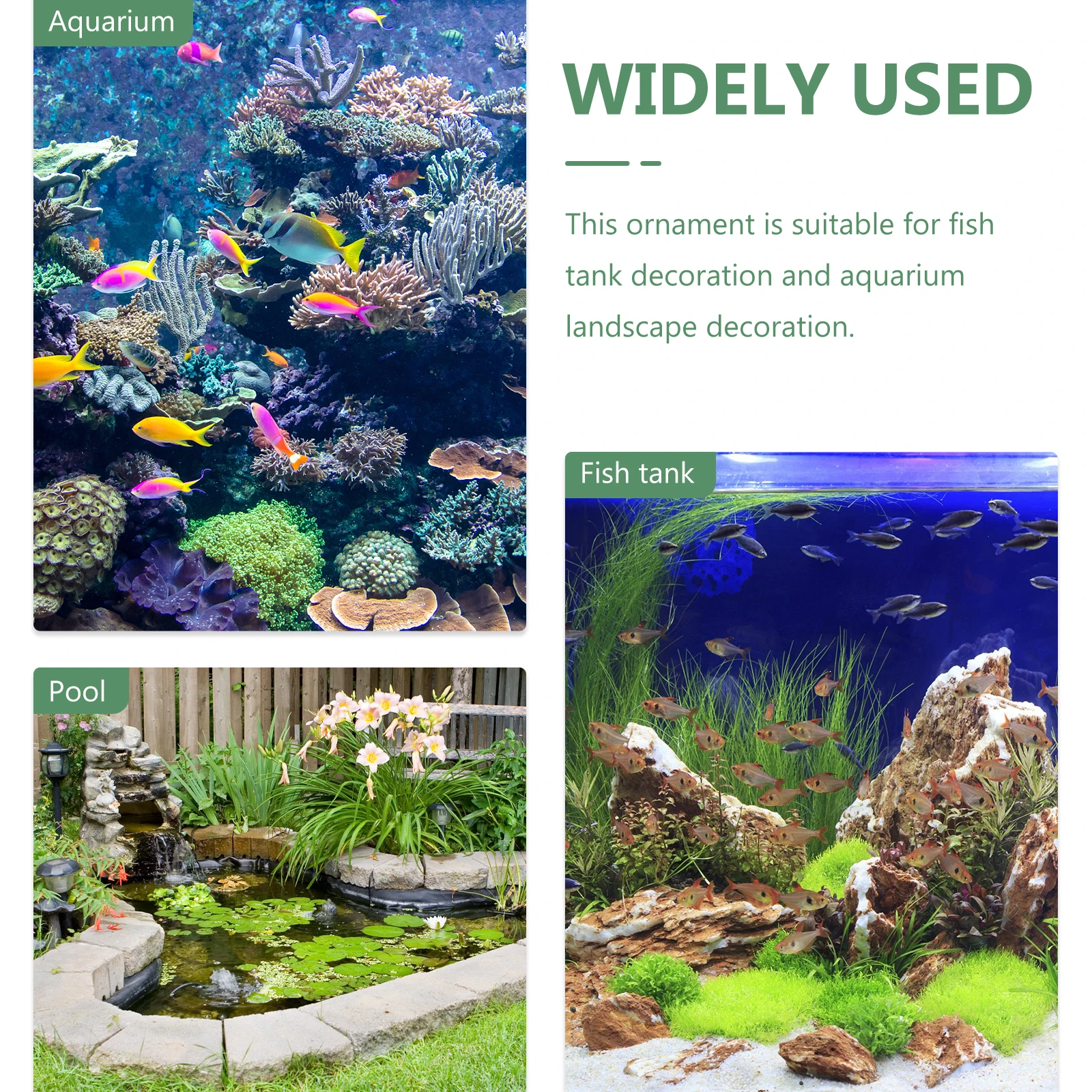 

Decorative Tank Plant Aquatic Grass Artificial Fish Tank Plants Plastic Safe Durable Landscape Aquarium Decor Simulated
