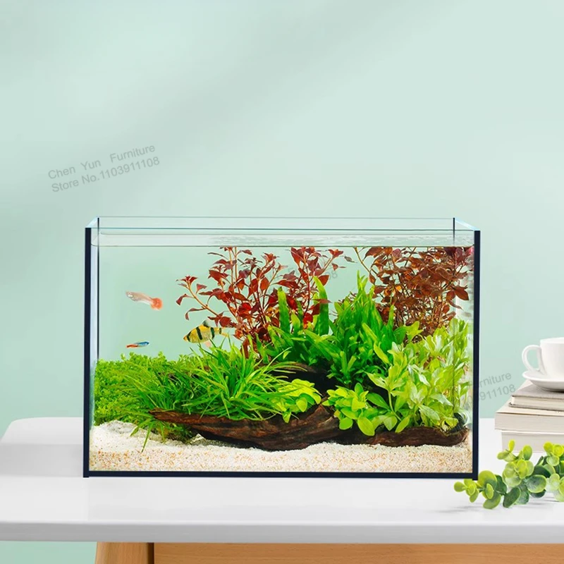 Ecology Light Fish Tank Nordic Living Room Aquatic Pet Supplies Glass Landscaping Fish Tank Filtration Aquarium Pour Aquarium