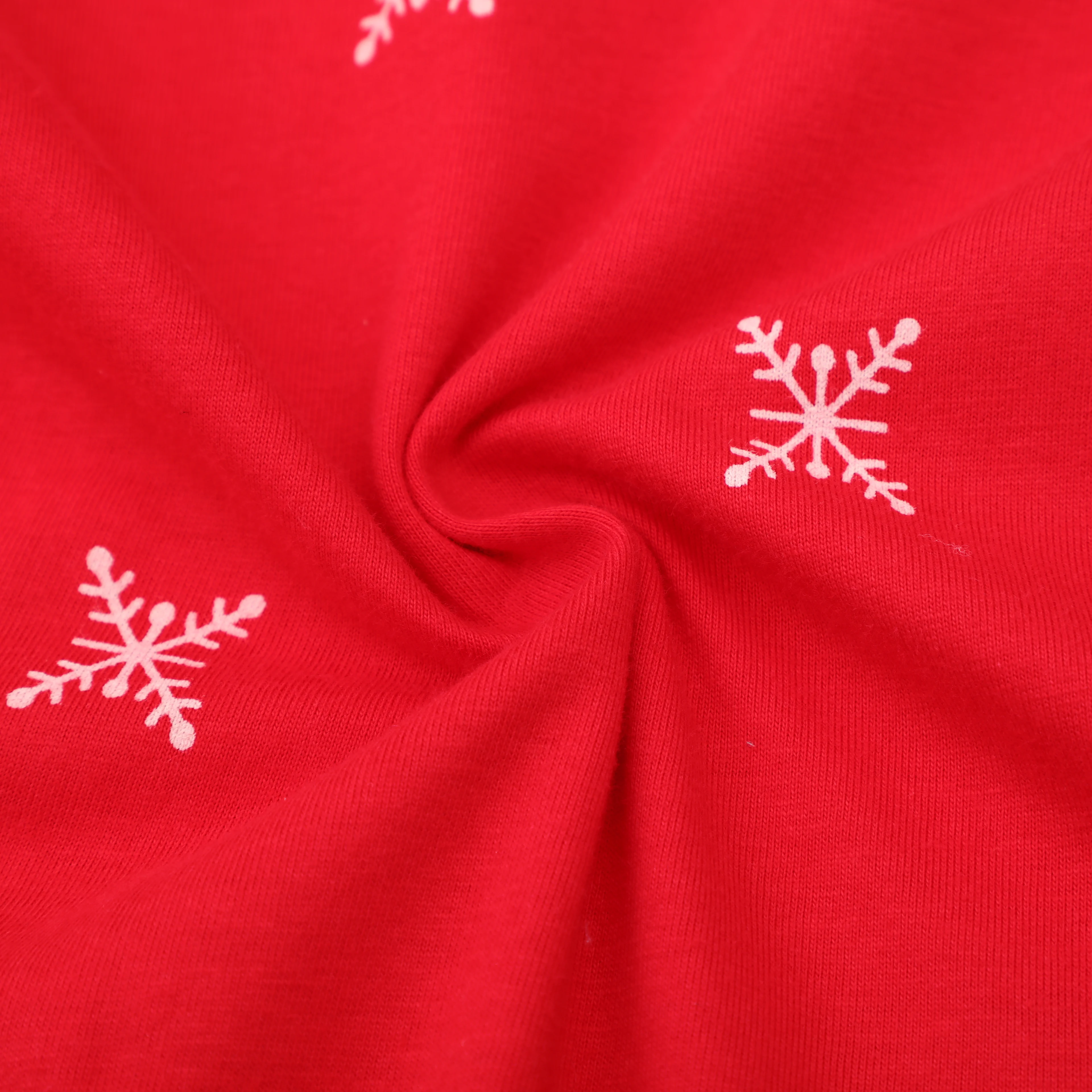 ชุดเดรสผ้าฝ้าย 100% สำหรับเด็กผู้หญิงในวันคริสต์มาสพร้อมแขนเสื้อระบาย - ลายซานตาคลอส/กวางคริสต์มาส/เกล็ดหิมะ - สไตล์ฤดูใบไม้ร่วงและฤดูหนาว