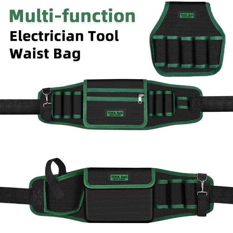 

Многофункциональная сумка для инструментов электрика, поясная сумка из ткани Оксфорд, водонепроницаемая сумка для инструментов, инструмент для ремонта, карманные плоскогубцы для гаечных ключей