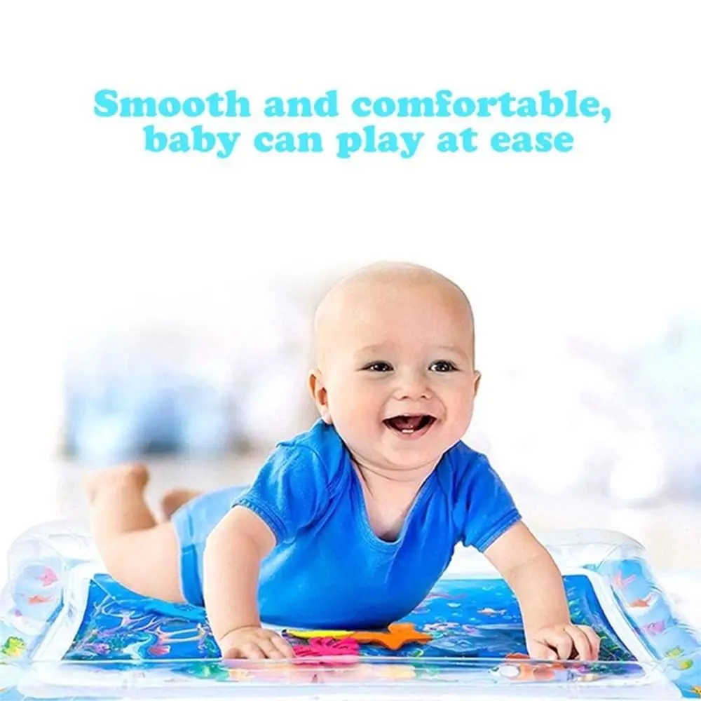 New Thicken PVC Water Play Mat Cartoon Fun Activity Baby Play Mat Inflatable Water Pad for Sensory Development