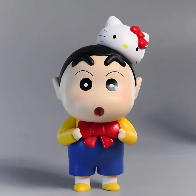 18cm Crayon Shin-Chan Cos Cute Kt Xiaoxin Figure Q Version Nohara Shinnosuke Color Boxed Pvc Model Collect Ornaments Toys Gifts