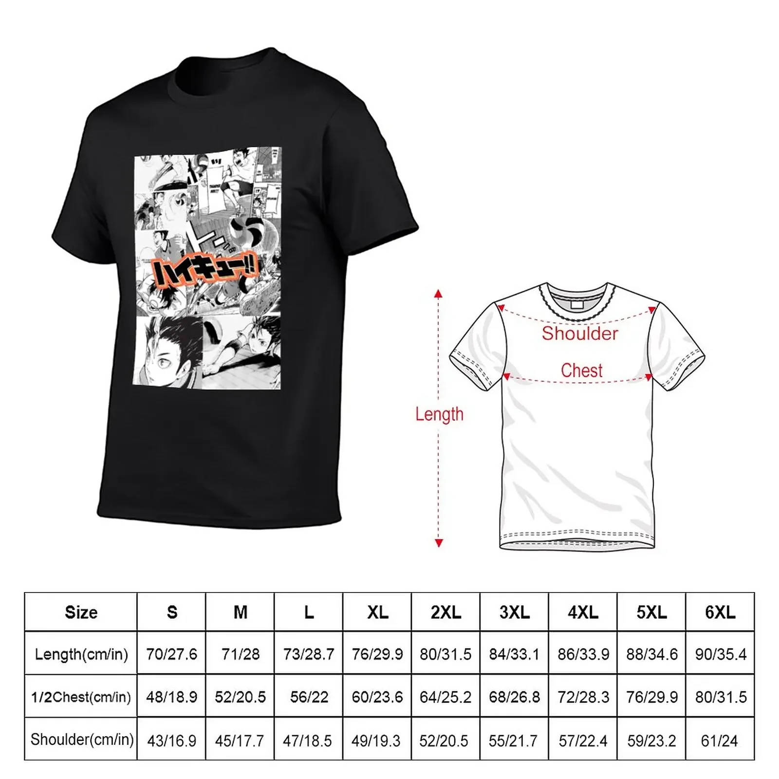 Haikyuu Nishinoya Manga Panels T-Shirt quick-drying new edition clothes for men