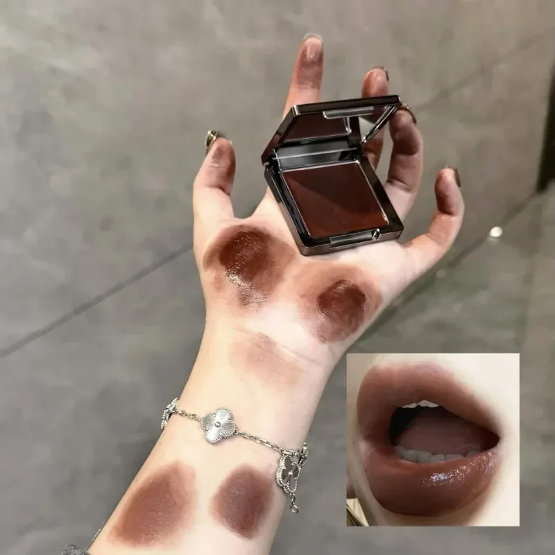 New Tender Rose Cream Lips and Cheeks Dual-use Rouge Blush Brown Matte Multipurpose Red Cheek Face Lips Makeup