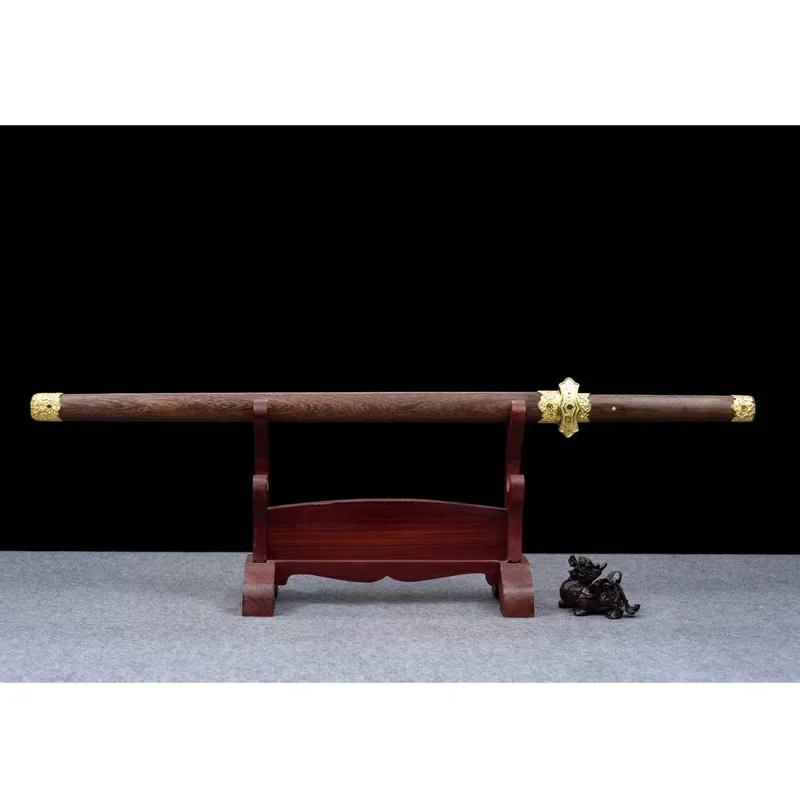 99 سنتيمتر الماهوجني اليدوية تانغ هنغداو مع سكين خشبي مغمد ممارسة سكين رسم السيف التدريب الدعائم #2