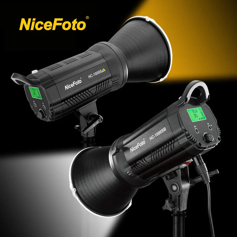 HC-1000SB NiceFoto 100W Daylite 5600K Professional Studio Lighting LED Video Light For Youtube