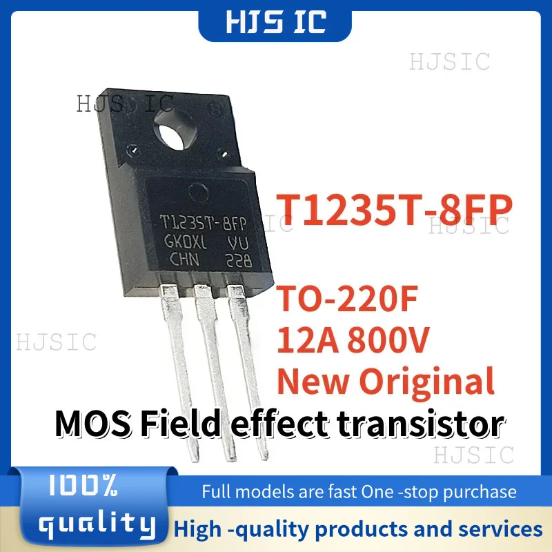 5PCS~10PCS NEW Original T1235T-8FP T1235T 8FP T1235T8FP TO-220F 12A 800V Bidirectional silicon controllable Thyristor electronic