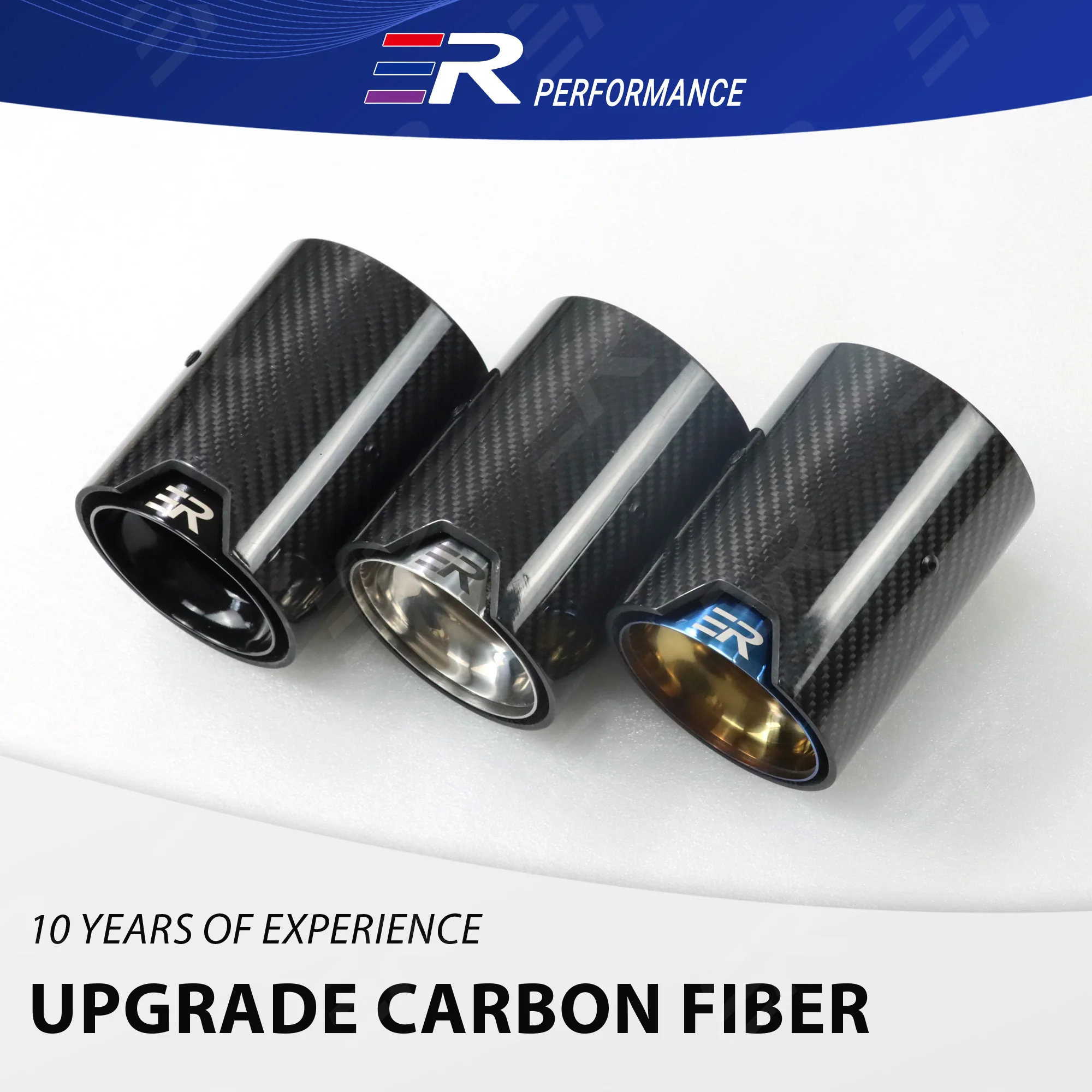 

1 шт. ER глянцевый выхлопной наконечник из настоящего углеродного волокна подходит для M2 F87 M3 F80 M4 F82 F83 модифицированная труба подходит для автомобильного хвостового глушителя