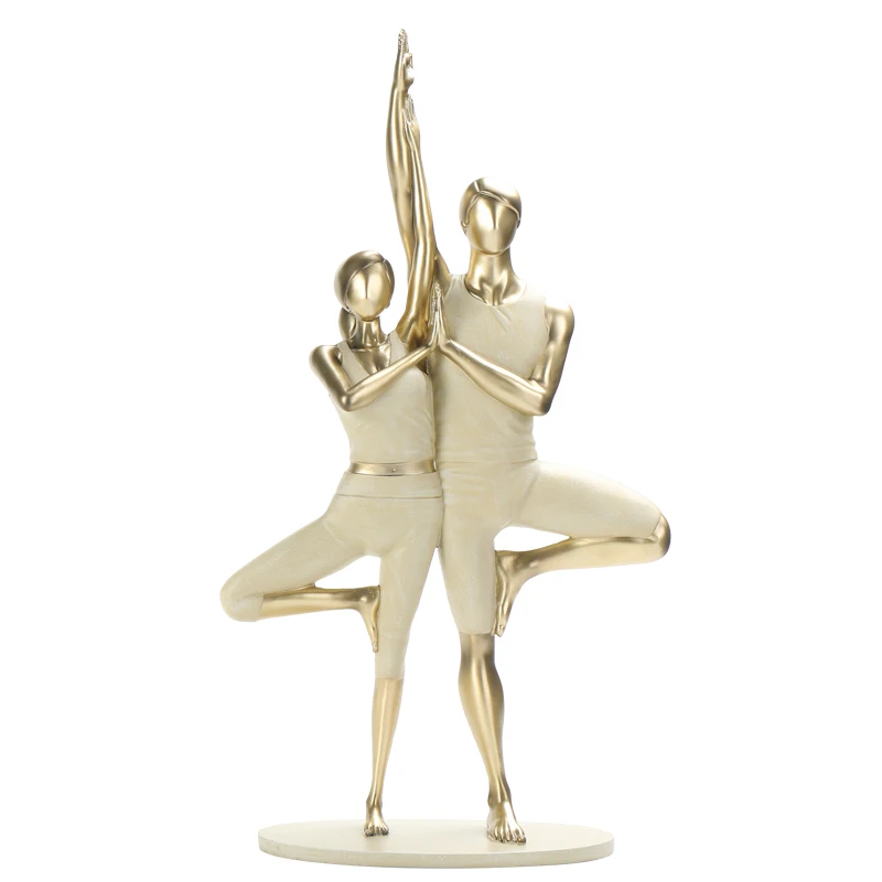 

Yoga storage tray character home ornament desktop living room bedroom light luxury high-end creative lucky decoration gifts