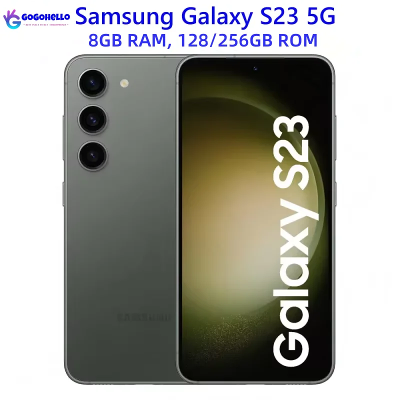 تستخدم الصف الأصلي سامسونج غالاكسي S23 5G 6.1 "8GB RAM 128/256GB ROM Snapdragon NFC الأصلي أندرويد هاتف محمول غير مقفول