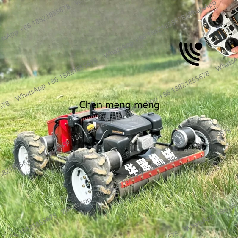 

Wheeled remote control lawn mower 4WD orchard weeder lawn mowing remote control lawn machine