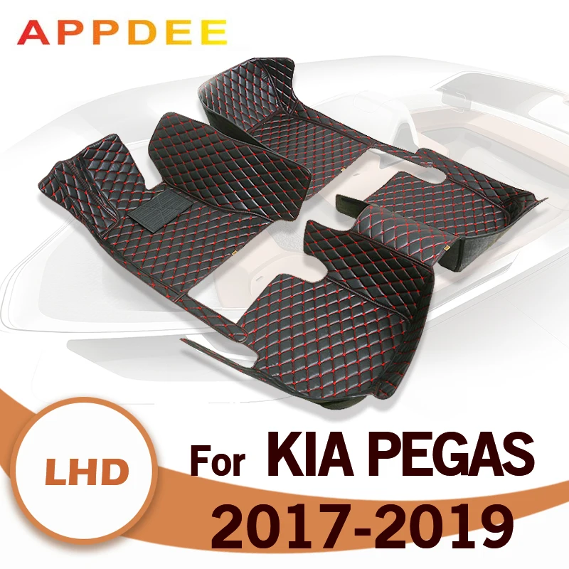 

Car Floor Mats For Kia Pegas 2017 2018 2019 Custom Auto Foot Pads Automobile Carpet Cover Interior Accessories