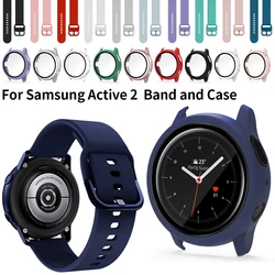Strap+Case for Samsung Galaxy Watch Active 2 Bracelet Band Coverage Bumper forGalaxy Watch 4/5/6 40mm 44mm Protective Cover