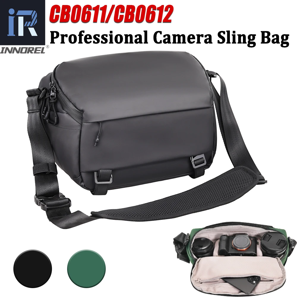 INNOREL CB0611/CB0612 Camera Sling Bag,DSLR/SLR/Mirrorless Travel Waterproof Camera Bags Case Crossbody for Photographers