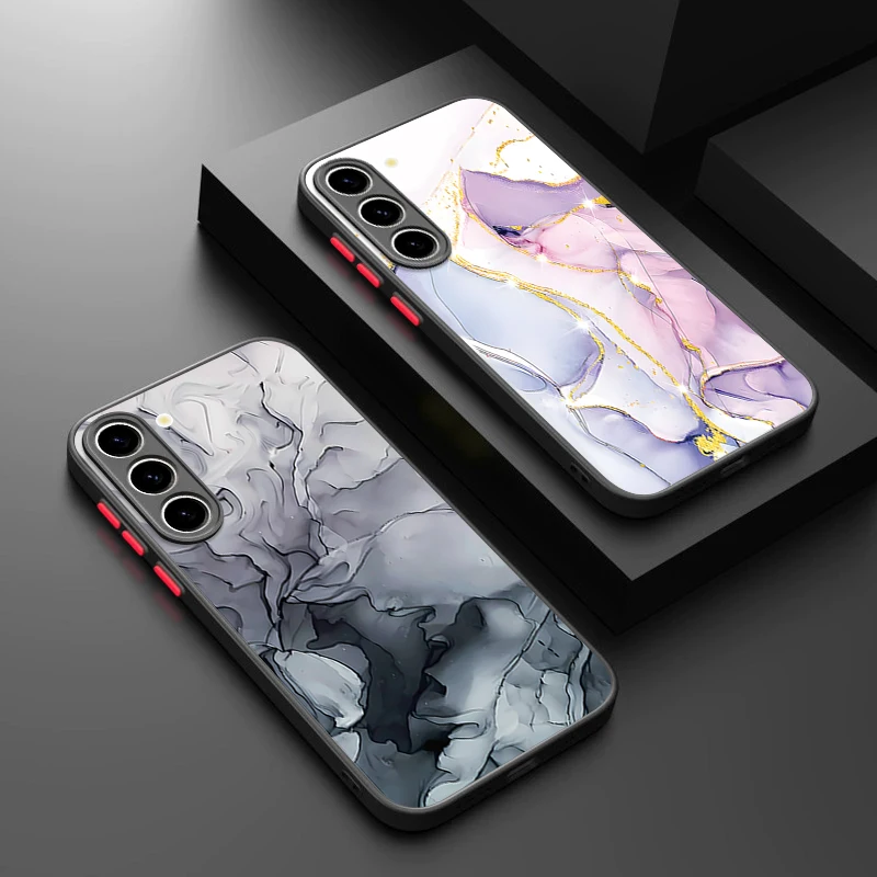 Marmoriertes Magnetisches Handyhülle für Samsung Galaxy S26 S25 S24 Ultra Plus S24 S25 FE A17 A37 A56 A55 A36 A16 Acryl-Cover