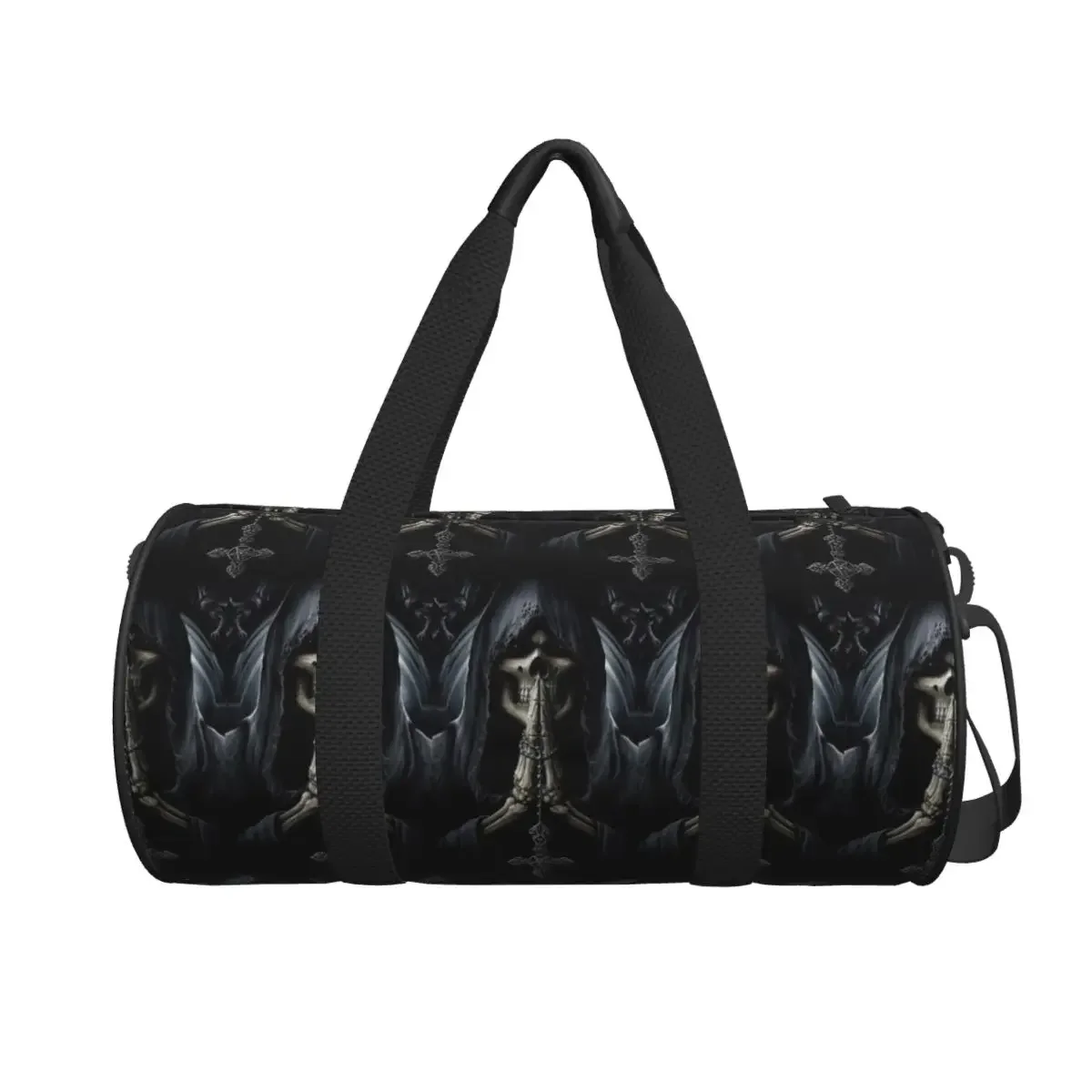 

Santa Muerte Saint Death Goth Mexican Muertos Skull Large Duffle Gym Bag Waterproof Duffle Travel Bags Handbags Fitness bag