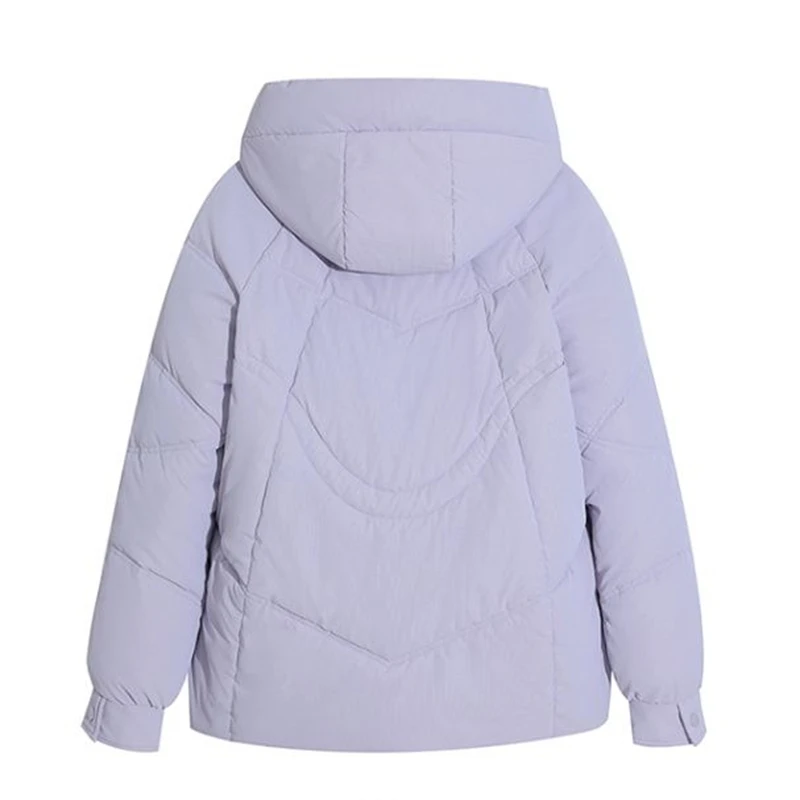 Kobiety Puffer Winter Down Cotton Coat 2024 New Parkas Thick Warm Clothing Hooded Jacket Loose Padded Snow Outercoat Female Outerw