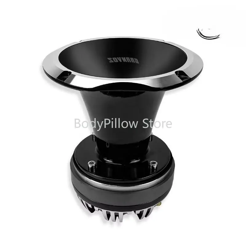 المهنية 2." سائق ضاغط الحلق الألومنيوم الناشر التيتانيوم 8 أوم 600 واط مكبر صوت للسيارة القرن #2