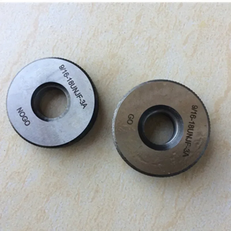 UNJC UNJF 3B 3A Thread Plug Ring Gauge 1/4-28 3/8-24 1/2-20 5/16 3/4 UNJF 3A External Ring O Gage Aviation Screw Gauge Go NOGO