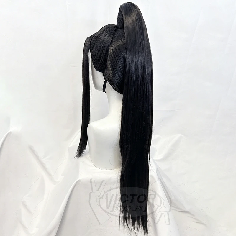 He Xuan Cosplay Long Black Customized Wig Tian Guan Ci Fu Heaven Official's Blessing Synthetic Hair Headwear Halloween Props - view 6