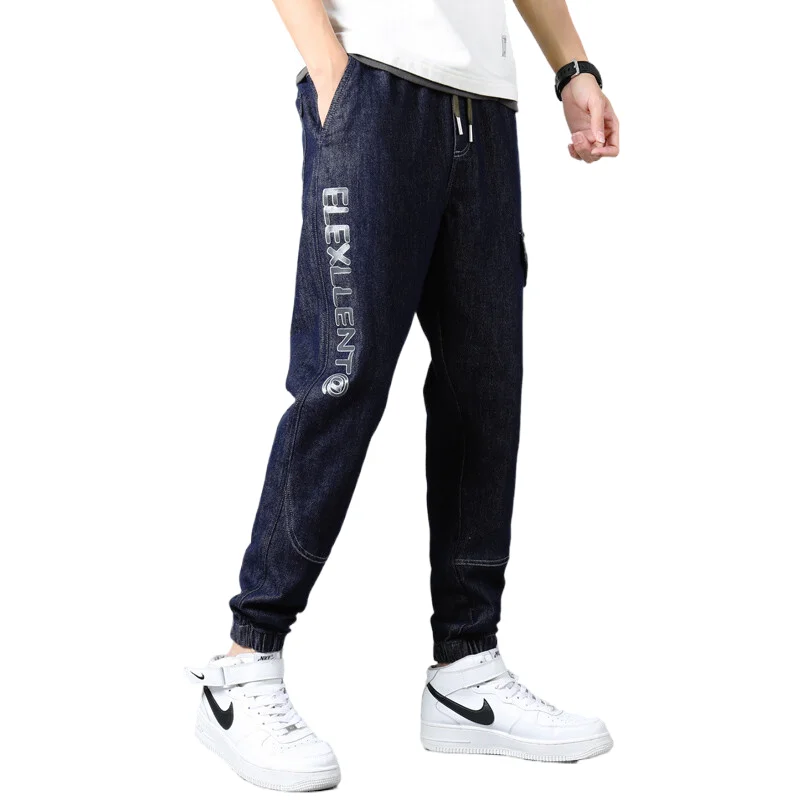 Spring Summer Black Blue Cargo Jeans Men Streetwear Denim Jogger Pants Male Baggy Jean Trousers High quality cotton Haroun pants