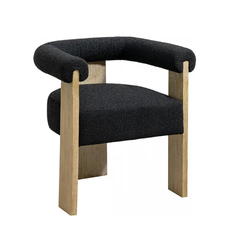 

z High Quality Modern Restaurant Chair Wooden Dining Chair Faux Fur Lounge Chair for Home Hotel Restaurant