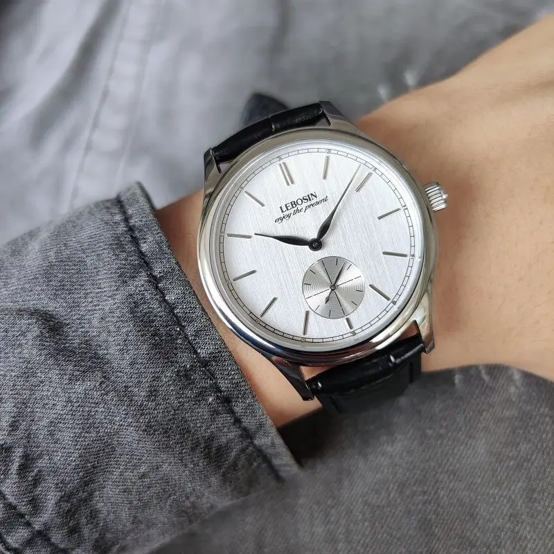 

New Swiss Genuine Handsome Men's Watch Sapphire Mirror Leather Casual Waterproof Quartz Watch Business Retro Luxury Gift