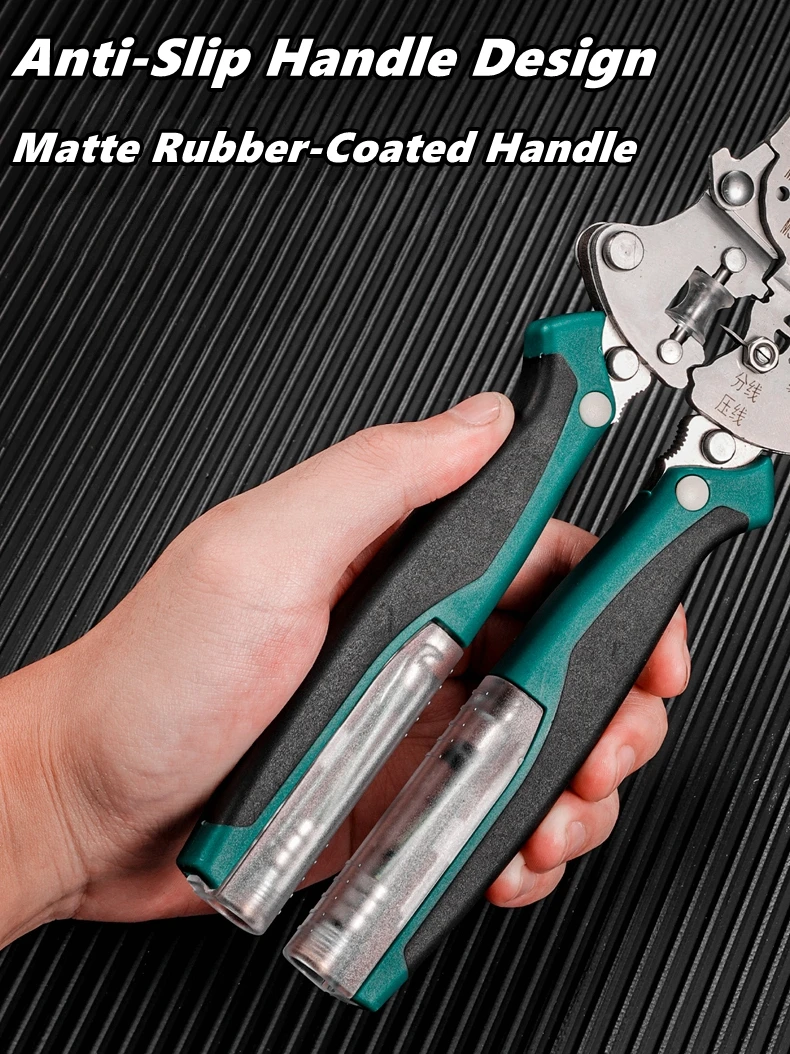 Multifunktionaler Abisolierer mit elektrischem Teststift, faltbarer Kabelschneider, Crimpwerkzeug, Elektriker-Klapptang zum Schneiden – Detail 8