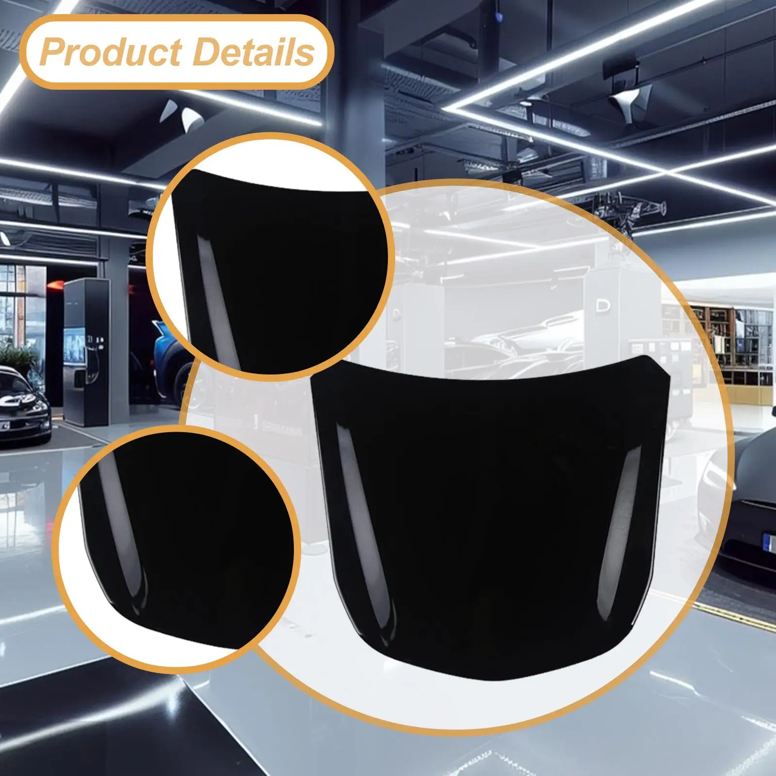 Mini Car Hood Panel Model Paint Effect Test Display for Car Vinyl Wraps and Window Tinting Sessions