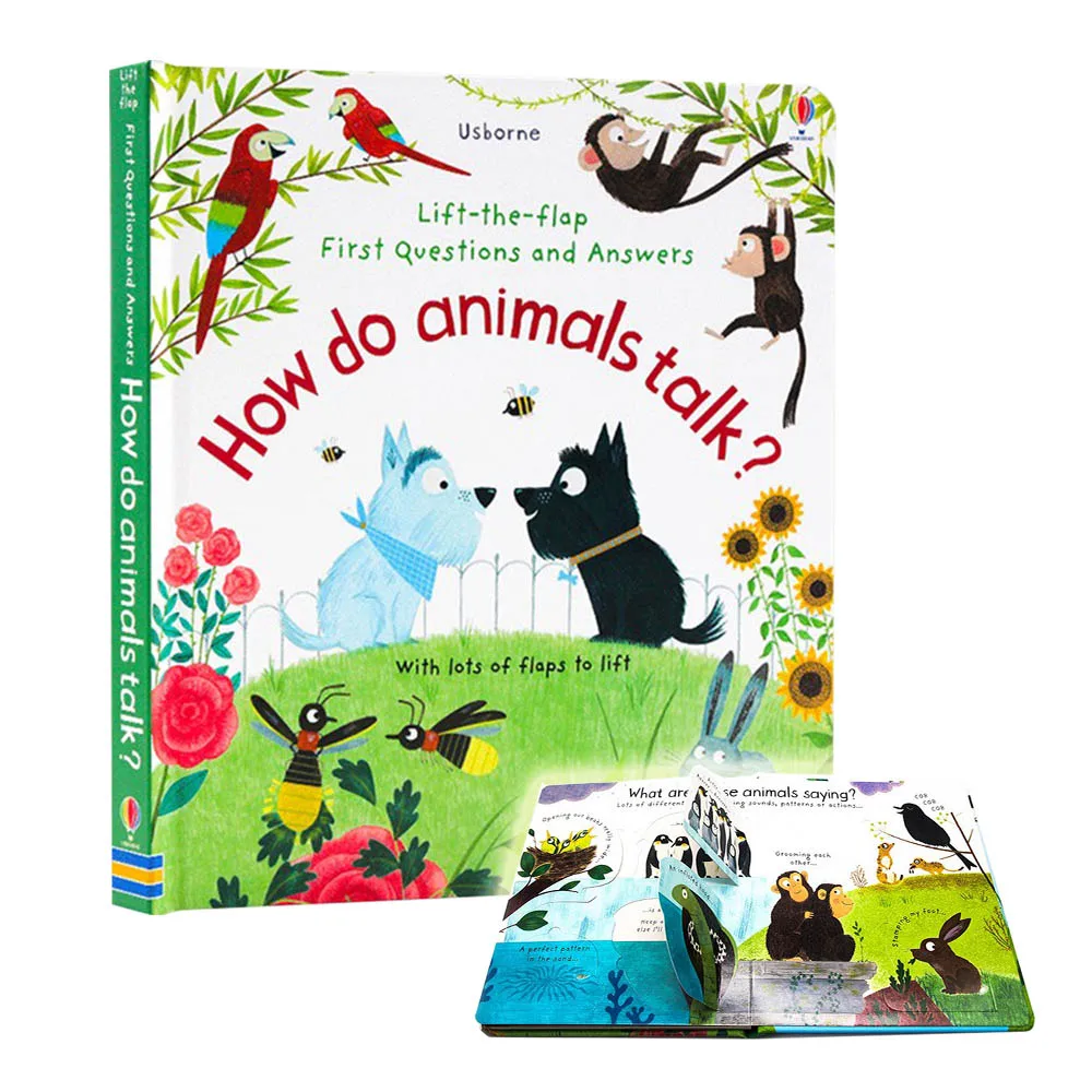 

How Do Animals Talk Lift the Flap Usborne Books for Kids Early Childhood Education English Picture Book Science Knowledge Learn