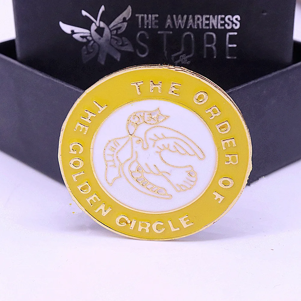 Masonic organization greek letter The order of golden circle OGC Brooch oes pin jewelry for members