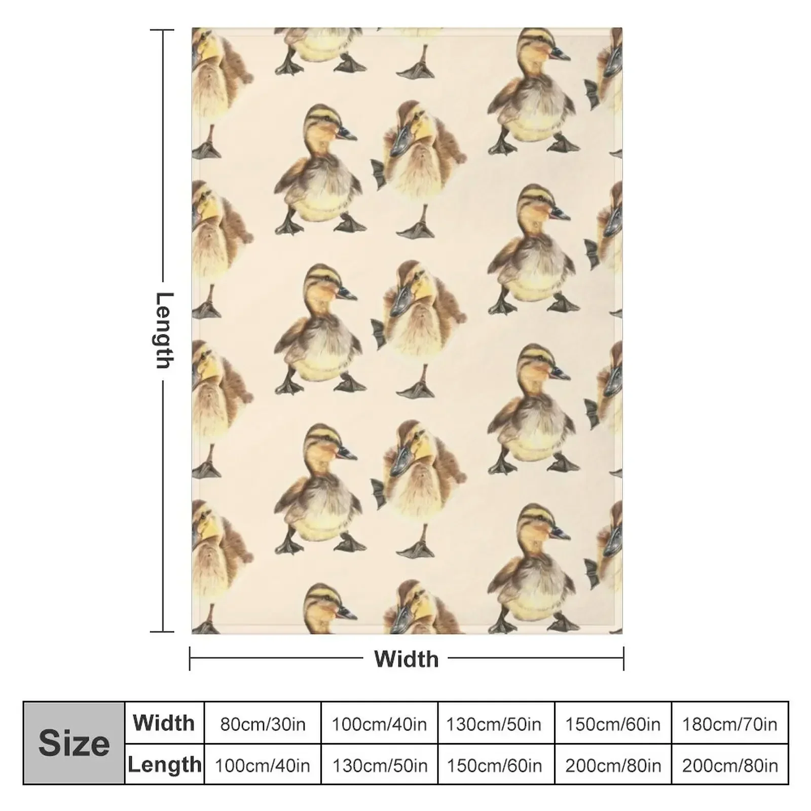 Two cute little Ducklings Throw Blanket Winter beds christmas gifts Sofa Throw Blankets