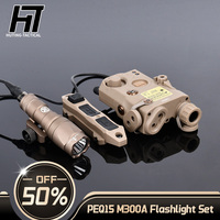 Surefir M300 M600 Flashlight Tacital Airsoft PEQ 15 Red Dot Green Blue Indicator Sight Hunting Light Laser 20mm rail