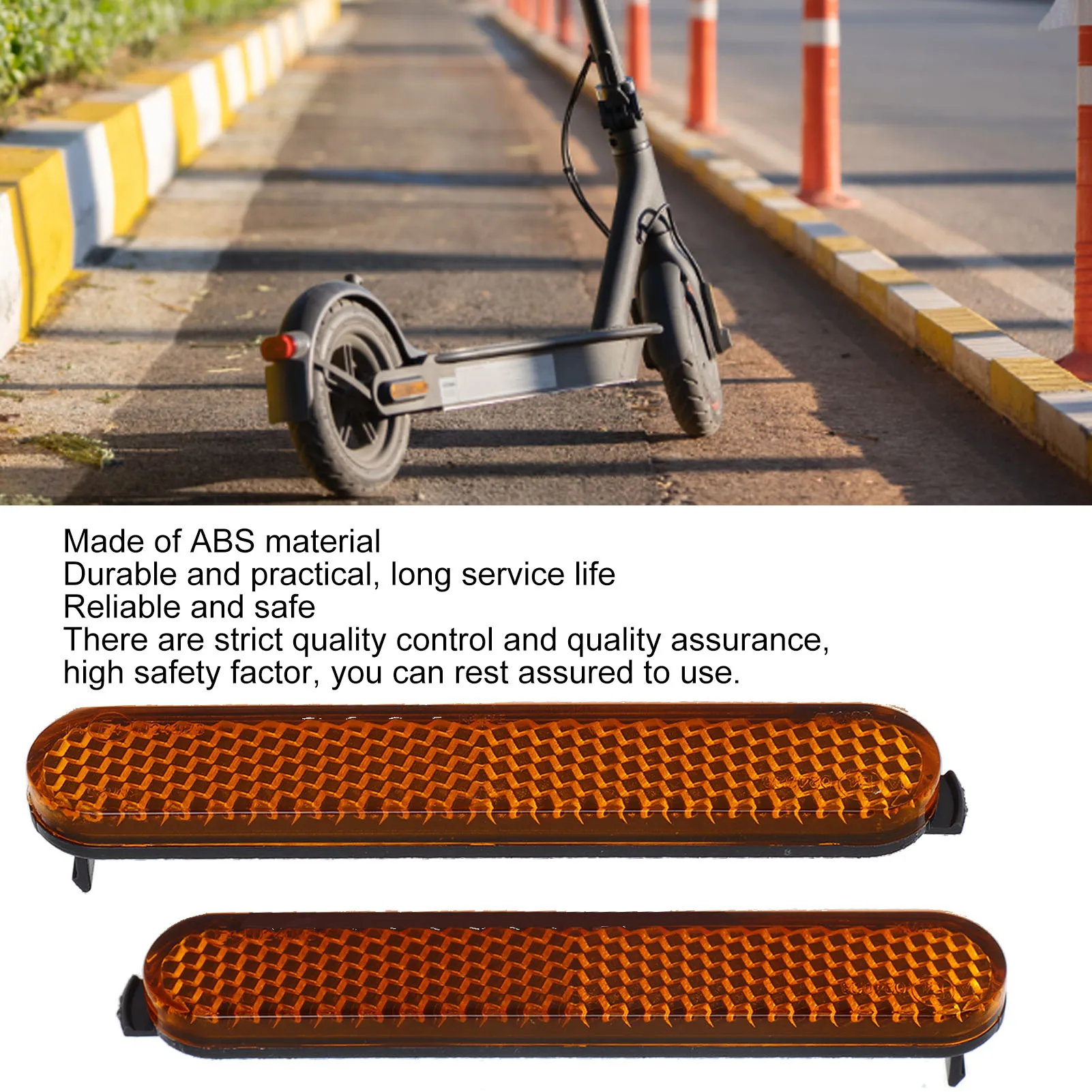 1 Pair Electric Scooter Reflective Strip Front Rear Side Wheel Cover Reflector Night Safety Warning Strip For Xiaomi MI3 PRO2