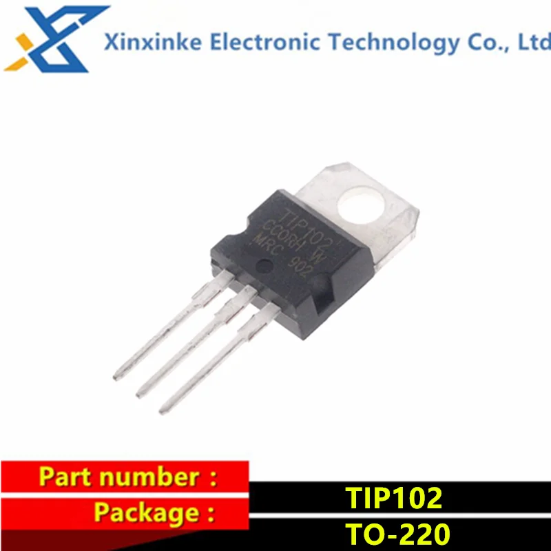 

5PCS TIP102 TO-22O NPN 8A 100V Triode