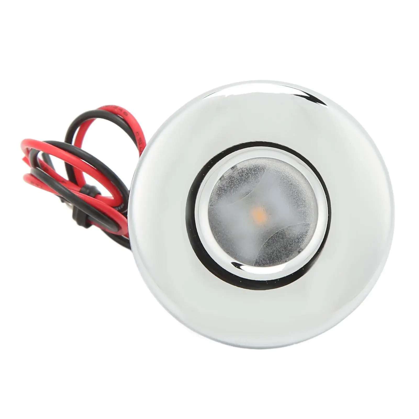 

RV LED Step Lamp DC 12V Warm for White Light 3000K 39mm Surface 316 Stainless Steel 100LM Boat Small Warm Light Strong Sealing